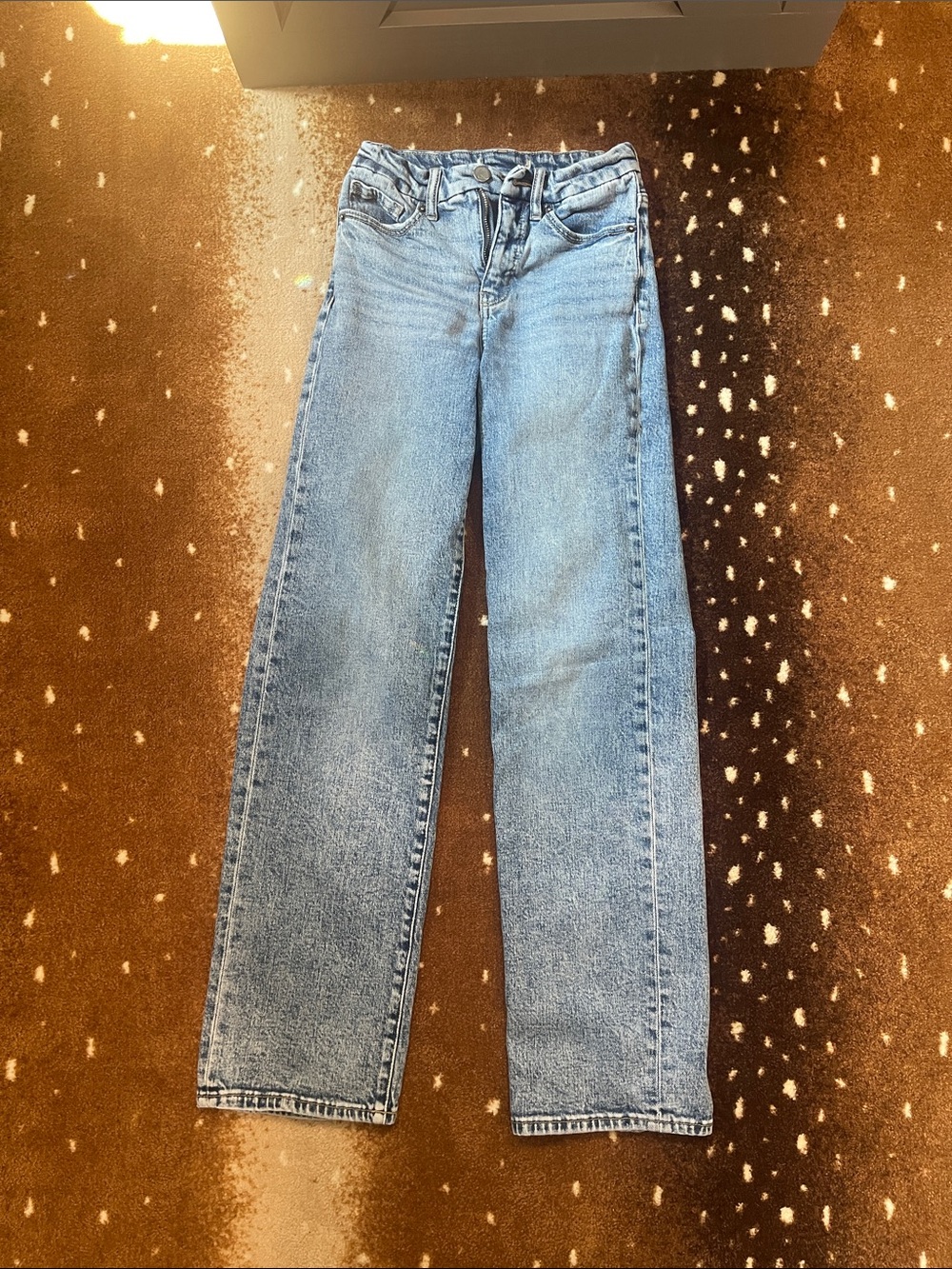 BKE Buckle Classic High-Rise Straight Leg Jeans in Light Blue 24x32